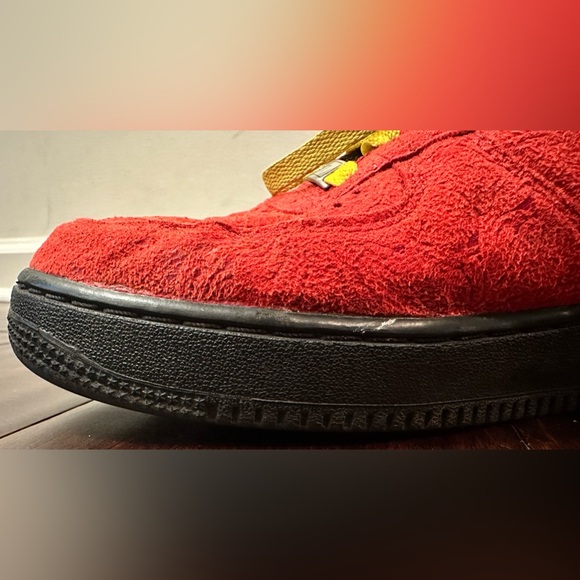 Nike Air Force I Low “Miami Heat” Red Paisley 488298-617 - Men’s Size 10 - Picture 9 of 16